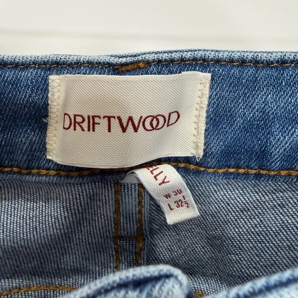 DRIFTWOOD Kelly Boot Cut Spicy Tango Jeans Embroidered Size 30/32.5 inseam‎ NEW! - Picture 7 of 8